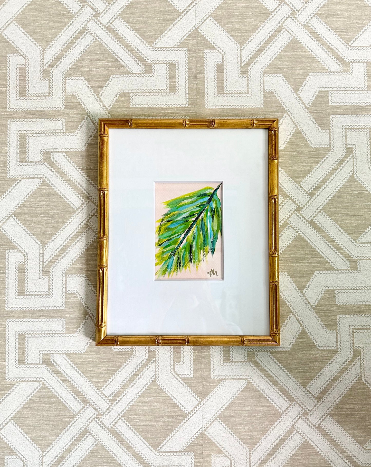 Pink Palm 1 Print