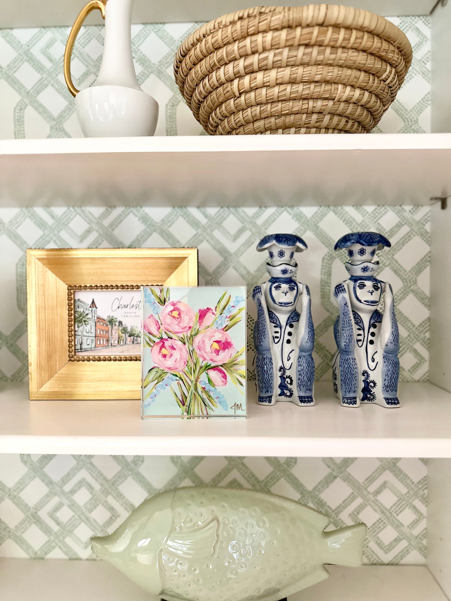 Bright Blooms Acrylic Block