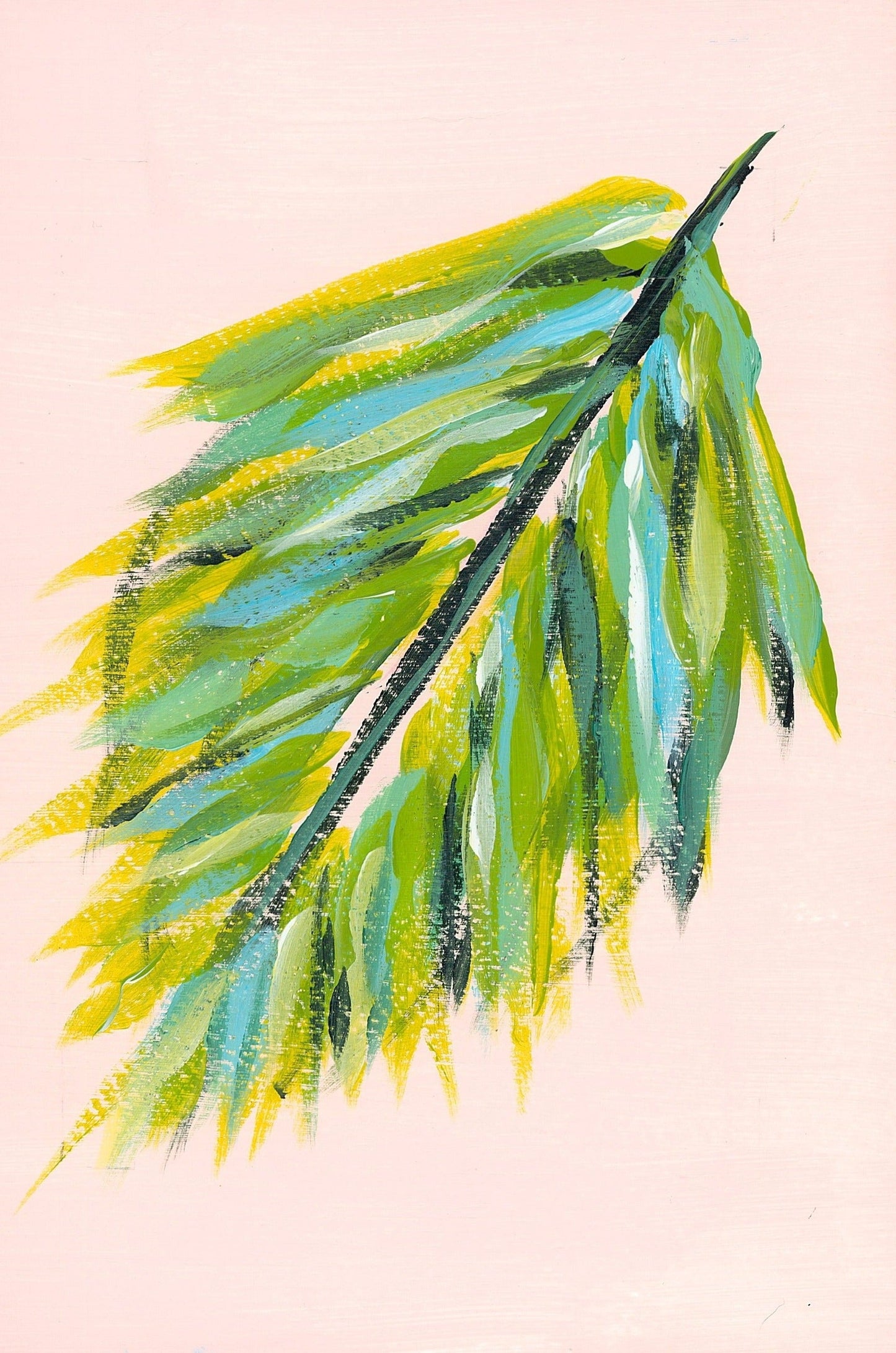 Pink Palm 1 Print