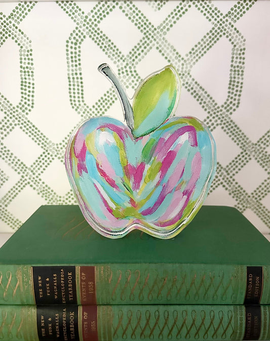 Abstract Acrylic Apple